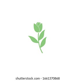 tulip icon vector sign isolated for graphic and web design. tulip symbol template color editable on white background.