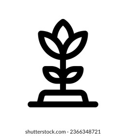 tulip line icon. vector icon for your website, mobile, presentation, and logo design.