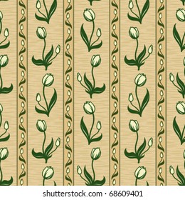 tulip line seamless background pattern