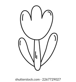 Icono Tulip lineal. ilustración vectorial.