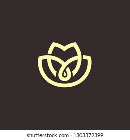 tulip logo for design inspiration. vector