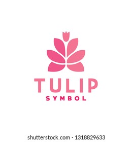 Tulip Logo / Flower Icon / Beauty Symbol Design Inspiration