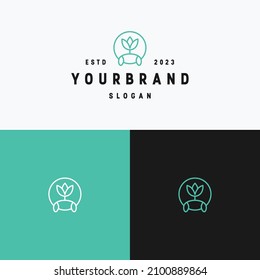 Icono de Tulip - plantilla de diseño plano 