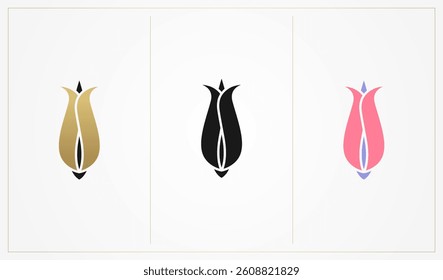tulip logo, icon and symbol vector illustration