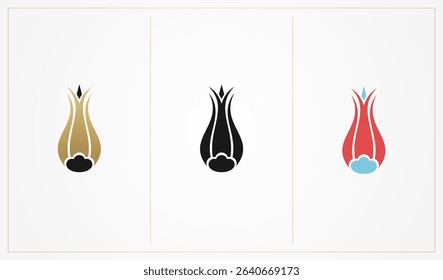 tulip logo, icon and symbol vector illustration