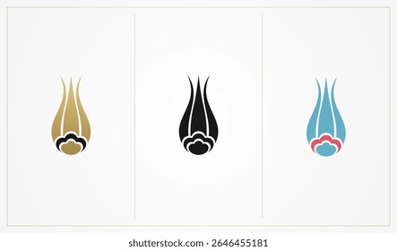 tulip logo, icon and symbol vector illustration