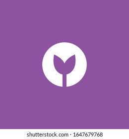 Tulip logo Icon template design in Vector illustration .