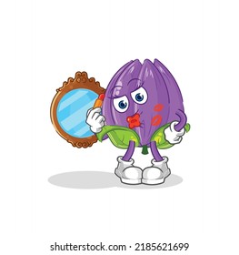 the tulip make up mascot. cartoon vector