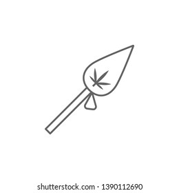 Tulip, marijuana icon. Element of marijuana icon. Thin line icon for website design and development, app development. Premium icon