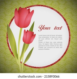 Tulip message ornamental