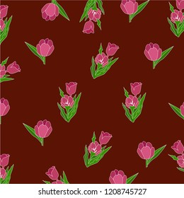 Tulip pattern background