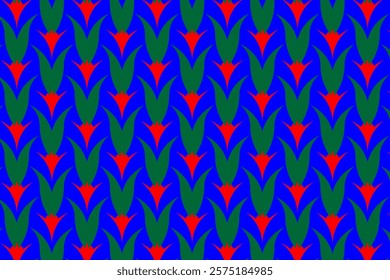 Tulip pattern. Simple floral motif. You can choose your own color of the bottom layer for this pattern. Background, seamless pattern, wrapping paper, clothing prints, fabric patterns, wallpaper, carpe