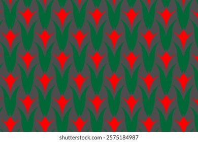 Tulip pattern. Simple floral motif. You can choose your own color of the bottom layer for this pattern. Background, seamless pattern, wrapping paper, clothing prints, fabric patterns, wallpaper, carpe