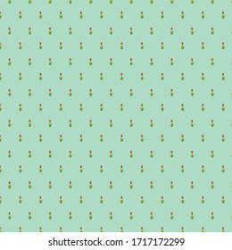 tulip patterns on green background vector