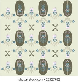 tulip repeated pattern