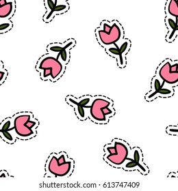 Tulip Seamless Pattern