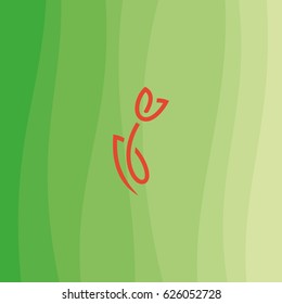 Tulip - sign, symbol.