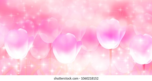 Tulip spring flower background