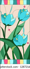 tulip / stained-glass window