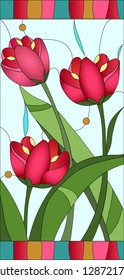 tulip / stained-glass window