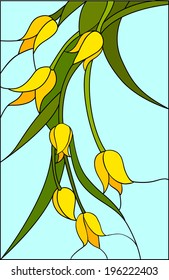 tulip / stained-glass window