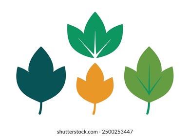 Representación artística del arte del color de la hoja del árbol del tulipán con las texturas ricas de la hoja