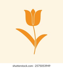 Tulip trendy creative handsome abstract vector illustration colorful useful design.eps