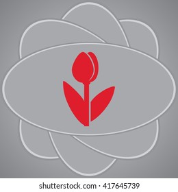 Tulip vector icon