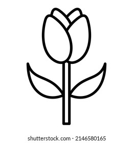 Tulip vector icon. Can be used for printing, mobile and web applications.