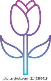 Tulip vector icon. Can be used for printing, mobile and web applications.