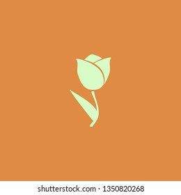 Tulip vector icon. flat design