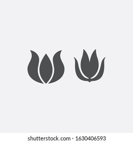 Tulip vector icon, flower vector, plant icon, flora, nature, leaf, vector illustratin.