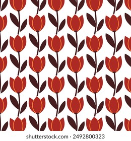 a lot of tulip vector pattern