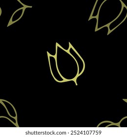 tulipán, flor, floral, patrón, fondo, sin costuras, diseño, Vector, motivo, flor, hoja, belleza, textil, vintage, lindo, prado, arte, Fondo de pantalla, naturaleza, impresión, ilustración, abstracto, textura