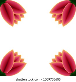 Tulips background illustration vector eps 10