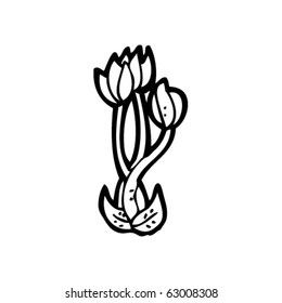 tulips cartoon
