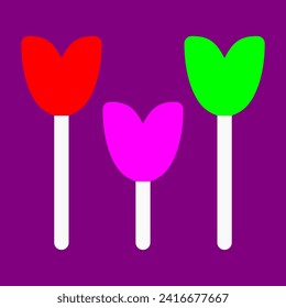 tulips, colorful botanical flower plants 
