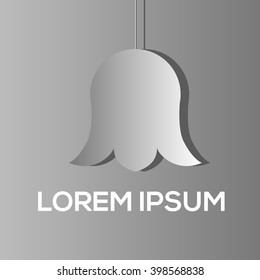 Tulips flat design with the place for text Vector Illustration