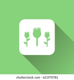 tulips flower icon