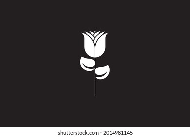 tulips logo. very suitable for business, industry, company, flower shop, initials, icons, symbols, t-shirts, etc.