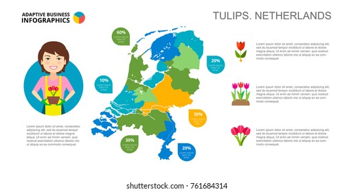 Tulips of Netherlands Slide Template