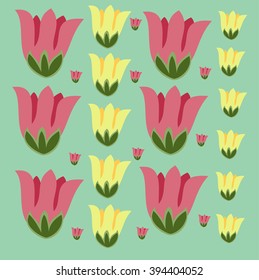 Tulips on a light background