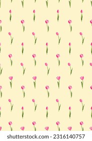 Tulpen auf weißem Hintergrund.Eps10 Vektor.