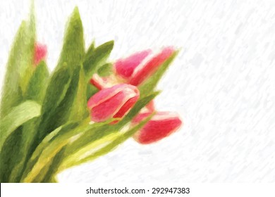 tulips pastel vector background