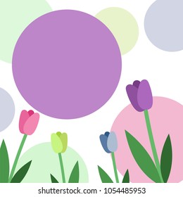 tulips postcard holiday