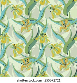 Tulips Seamless Pattern