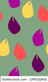 tulips seamless pattern vector floral design primitive scandinavian