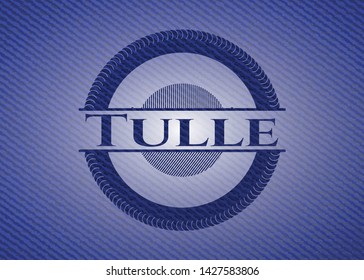 Tulle jean background. Vector Illustration. Detailed.