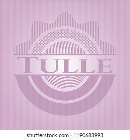 Tulle retro pink emblem