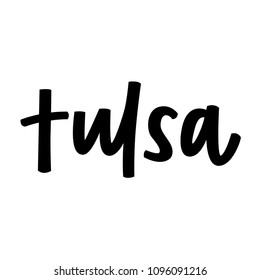 Tulsa hand lettering